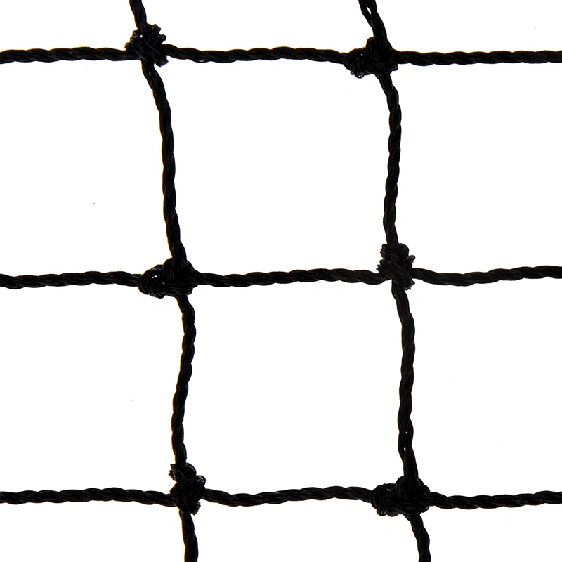 Siatka wolierowa z oczkami 6 x 6 cm czarna - szerokość 4 m