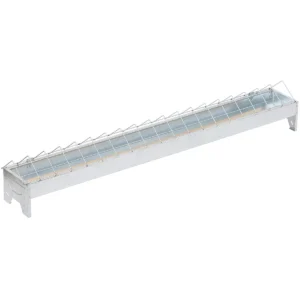 Karmidło korytkowe metalowe 100 cm z kratką