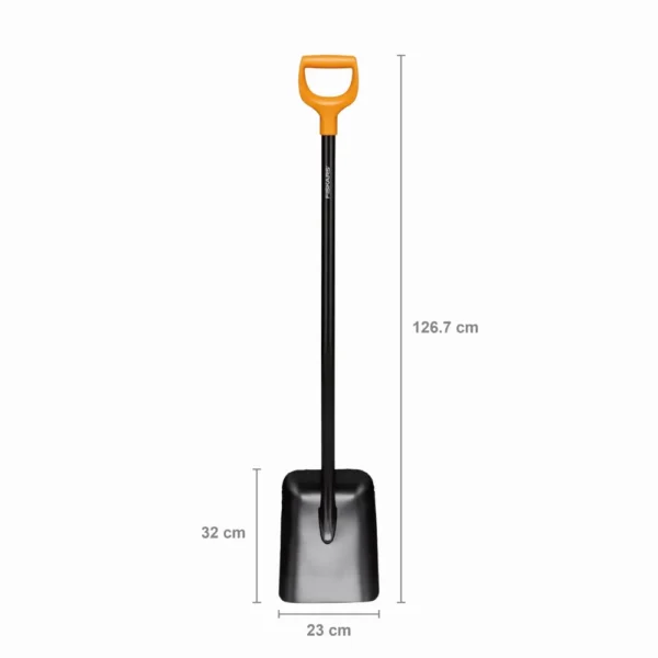 Łopata do piachu betonu szufla węglarka 126,7 cm Comfort Fiskars2 Łopata do piasku, żwiru i betonu Fiskars Solid