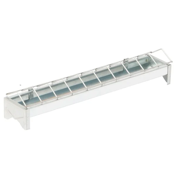 Metalowe karmidło korytkowe dla piskląt 40 cm