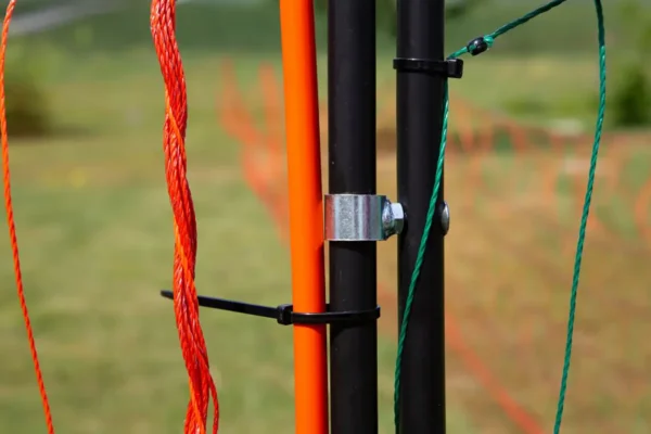 Siatka elektryczna pomarańczowa o wysokości 112 cm i 50 mb