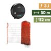 Zestaw elektrycznego ogrodzenia dla drobiu – 3J, 50 m, 12 palików, 112 cm wysokości