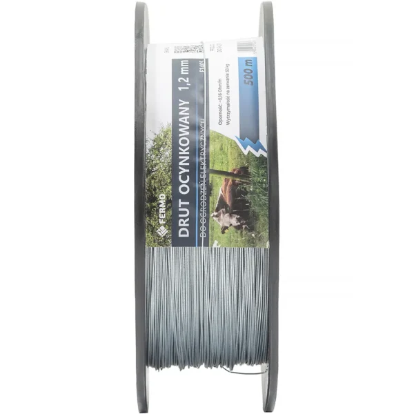 Drut stalowy ocynkowany 1,2 mm do pastucha – Rolka 500 m