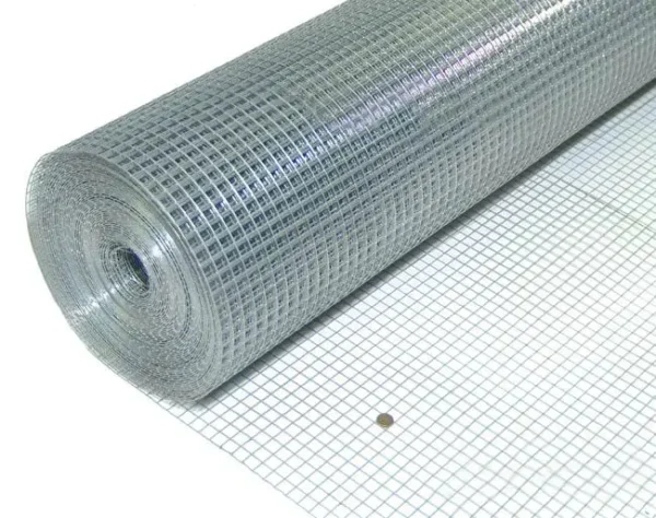 Ocynkowana siatka zgrzewana 13 x 13 mm - Rolka 1 x 5 m1 Ocynkowana siatka zgrzewana w rolce