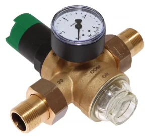 Reduktor ciśnienia wody Honeywell ze wskaźnikiem 1,5 - 6 Bar z gwintem 34 cala mosiężny3 Reduktor ciśnienia wody Honeywell ze wskaźnikiem 1,5 - 6 Bar z gwintem 3/4 cala mosiężny