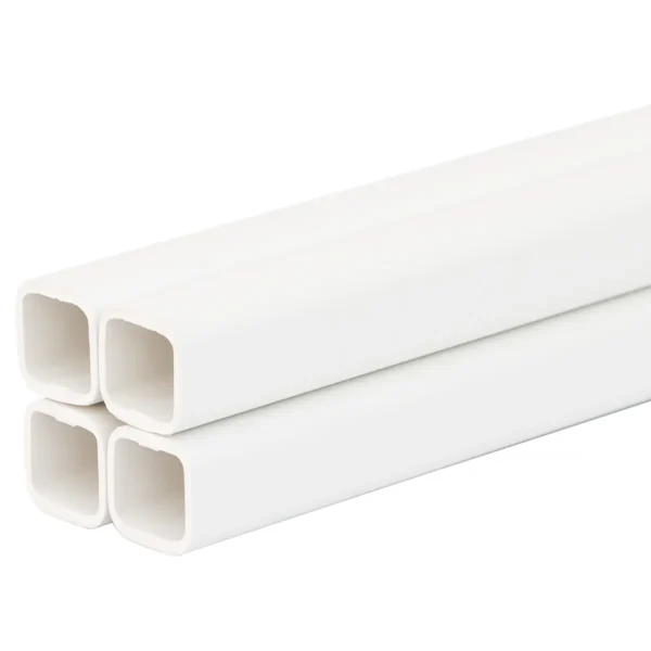 Rura Kwadratowa PCV-U 22x22 mm do Systemów Pojenia Drobiu - 2 m